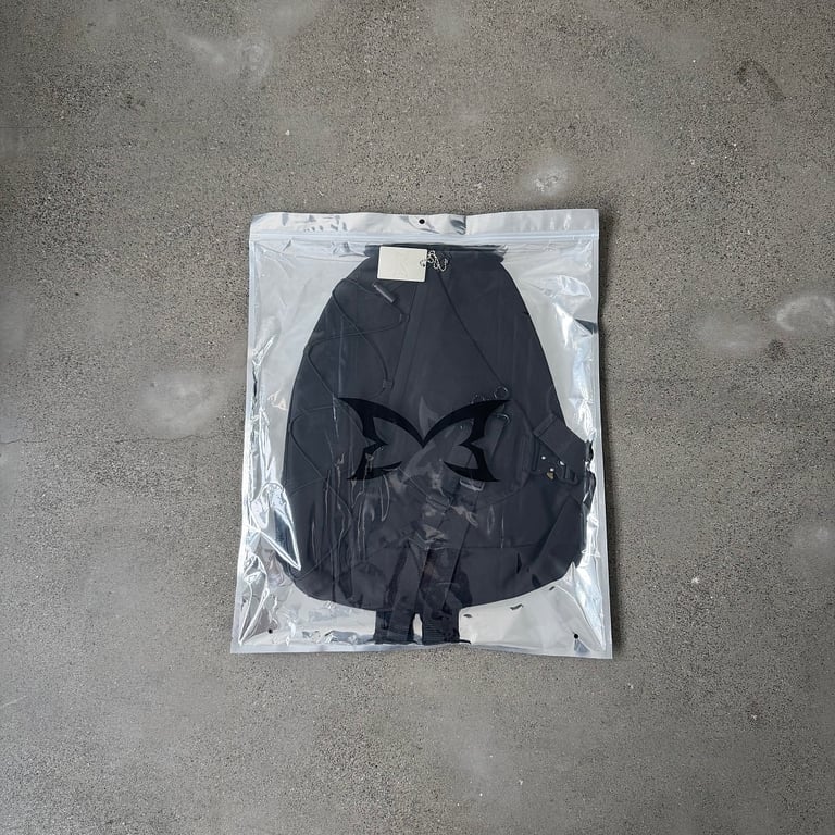 Mertra Butterfly Logo Technical Backpack Black - 3