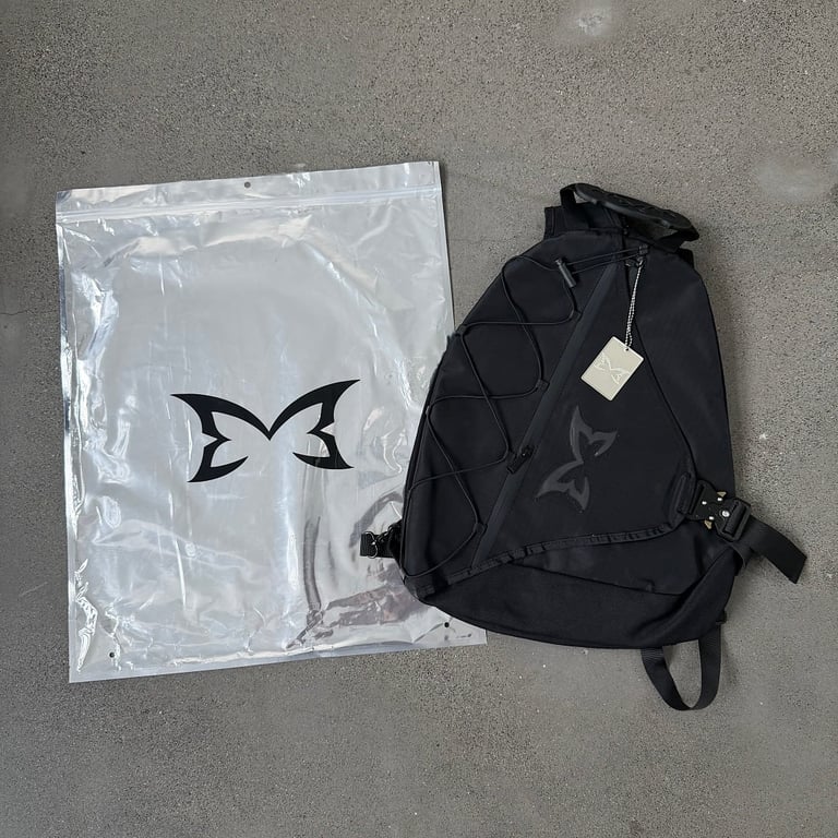 Mertra Butterfly Logo Technical Backpack Black - 4