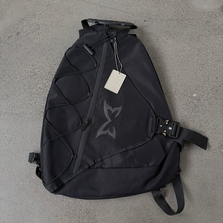 Mertra Butterfly Logo Technical Backpack Black - 6
