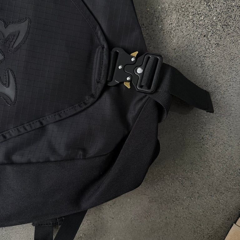 Mertra Butterfly Logo Technical Backpack Black - 9