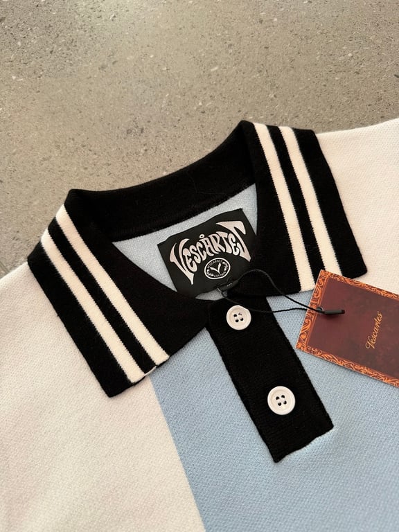 Vescartes Argentine Striped Knit Polo - 6