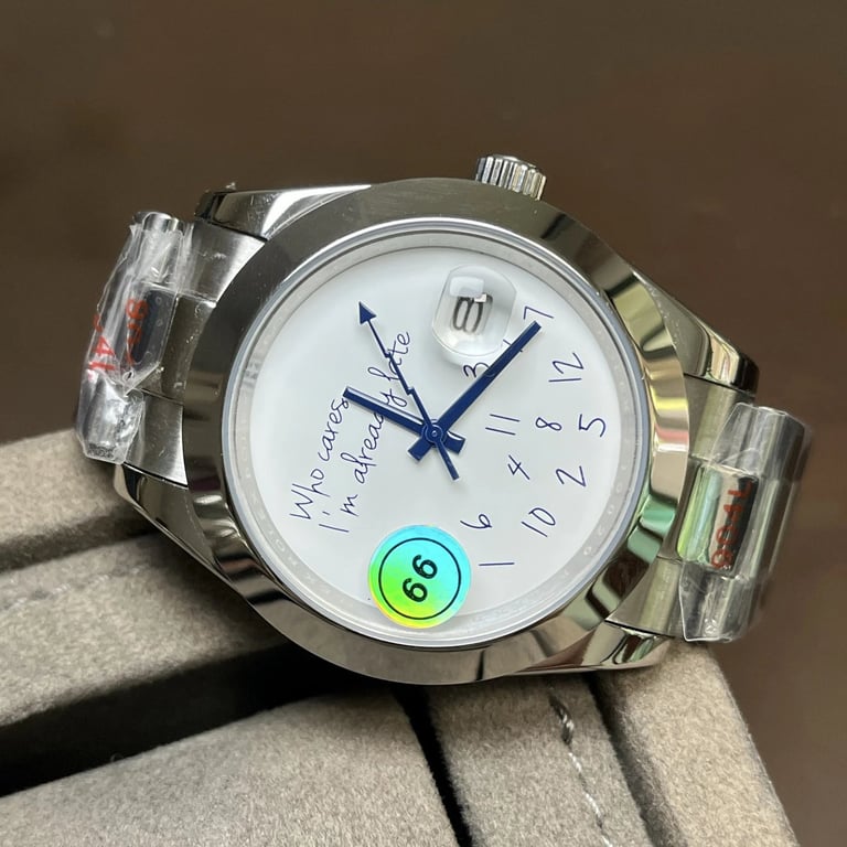 Rolex Datejust "Who Cares I'm Already Late" White Dial - 2