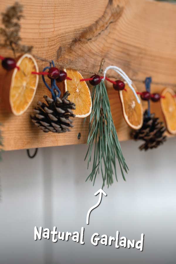 Natural DIY Holiday Decorations garland