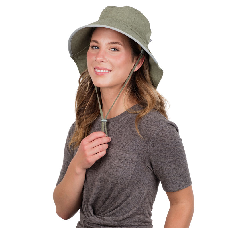 Adult Water Repellent Adventure Hats, Army Green
