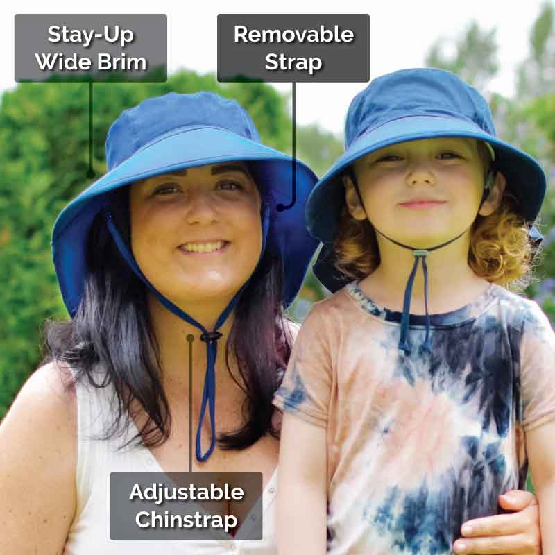 Adult Water Repellent Adventure Hats Navy Jan & Jul