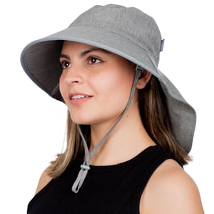 Adult Water Repellent Adventure Hats | Grey