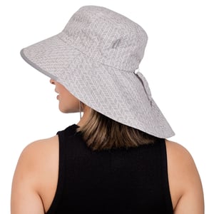 Adult Cotton Adventure Hats | Grey Herringbone