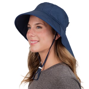 Adult Cotton Adventure Hats | Navy with Navy Trim