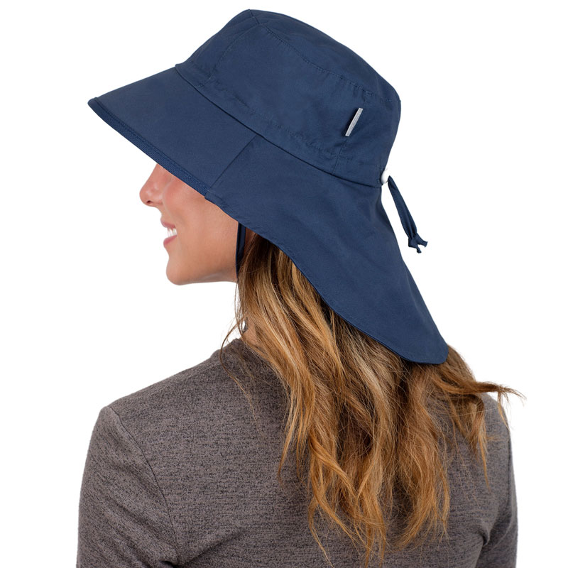 Adult Cotton Adventure Hats, Navy with Navy Trim