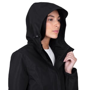 Women's Fleece Lined Rain Jacket | Black