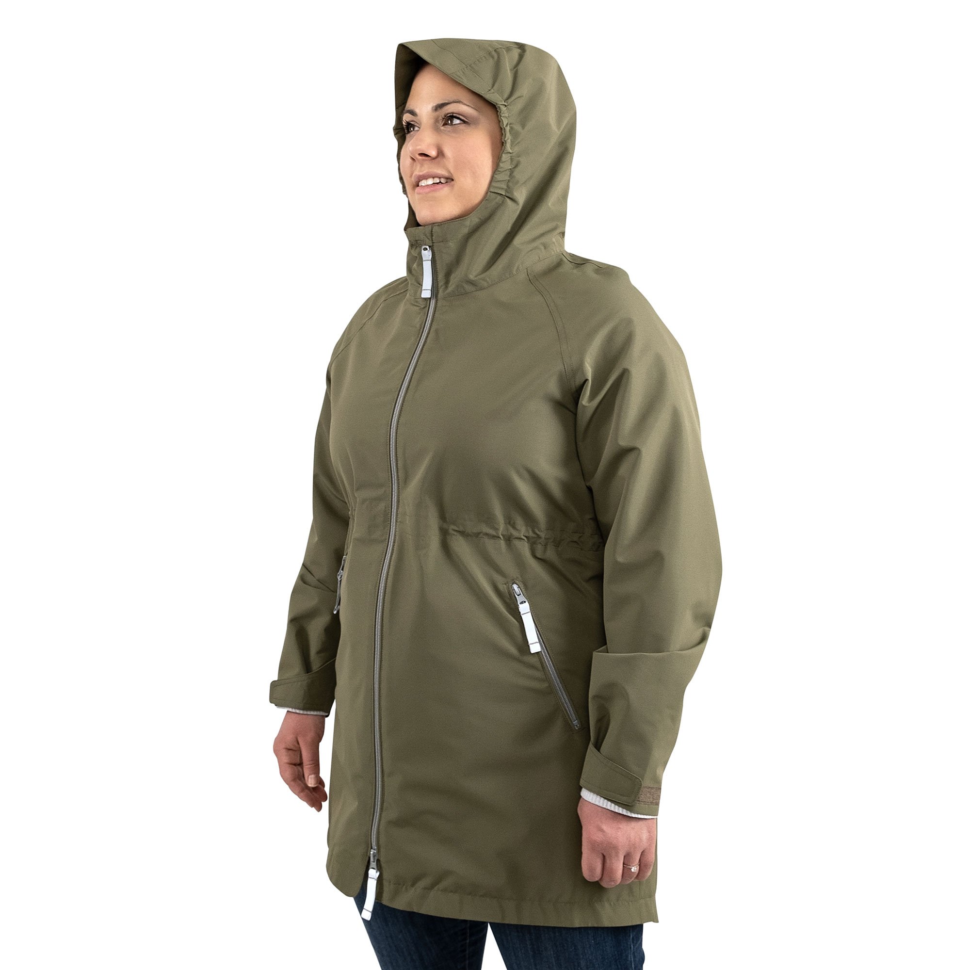 Womens Adjustable Rain Jackets | Black