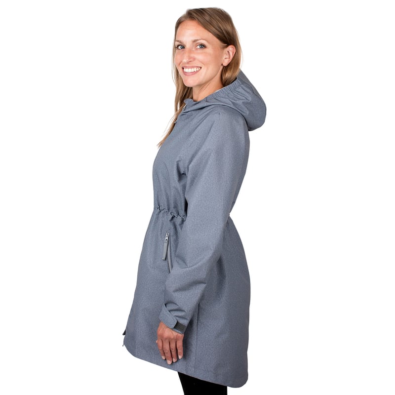 ジャケット・アウター RAINMAKERZEN GARDEN QUILTED HOODED COAT Amazon.com: SaphiRose Women's Long Hooded Rain Jacket