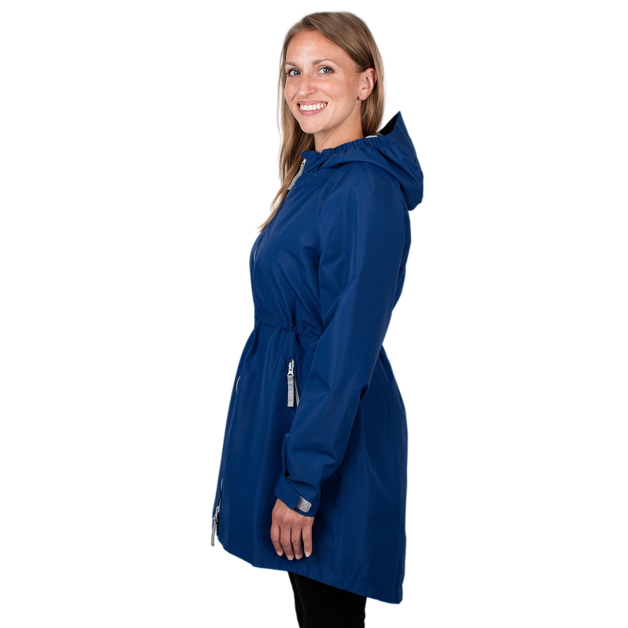 Blue cheap raincoat womens