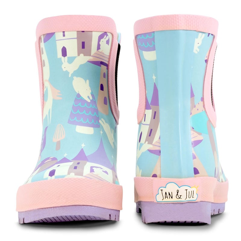 Baby Rain Boots 12-18 Months Plain Ankle Wellies Kids Rubber Rain