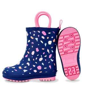 Kids Rubber Rain Boots | Terrazzo