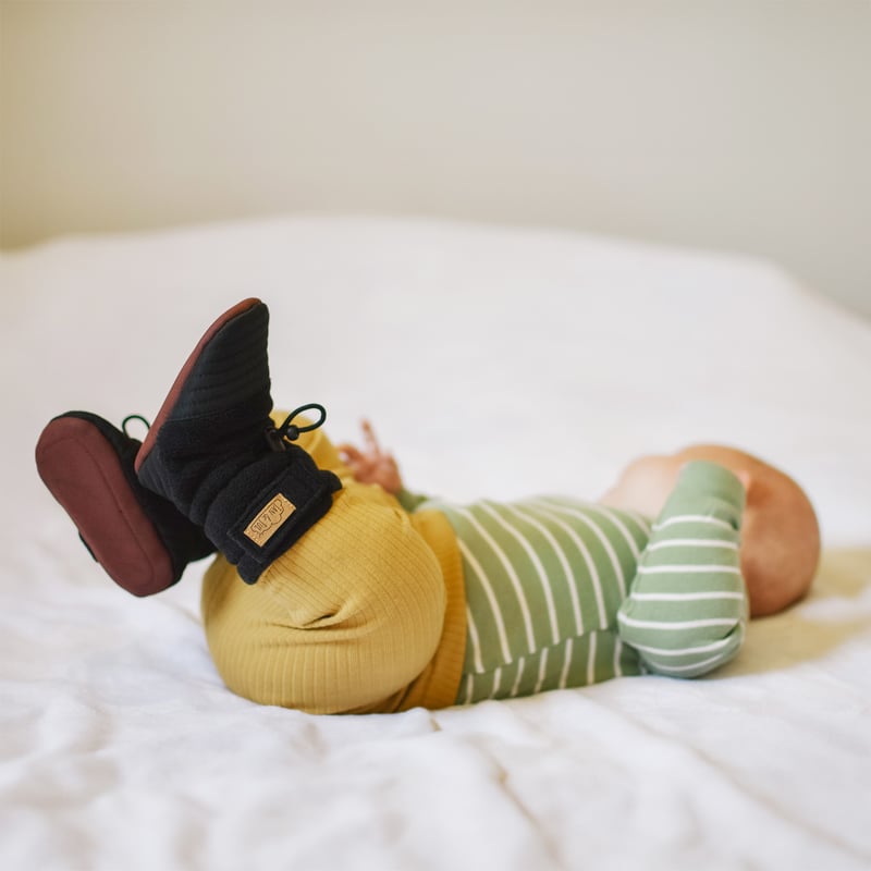 Jan & Jul Stay-Put Baby Kruipschoen Slippers Fleece Babylaarzen