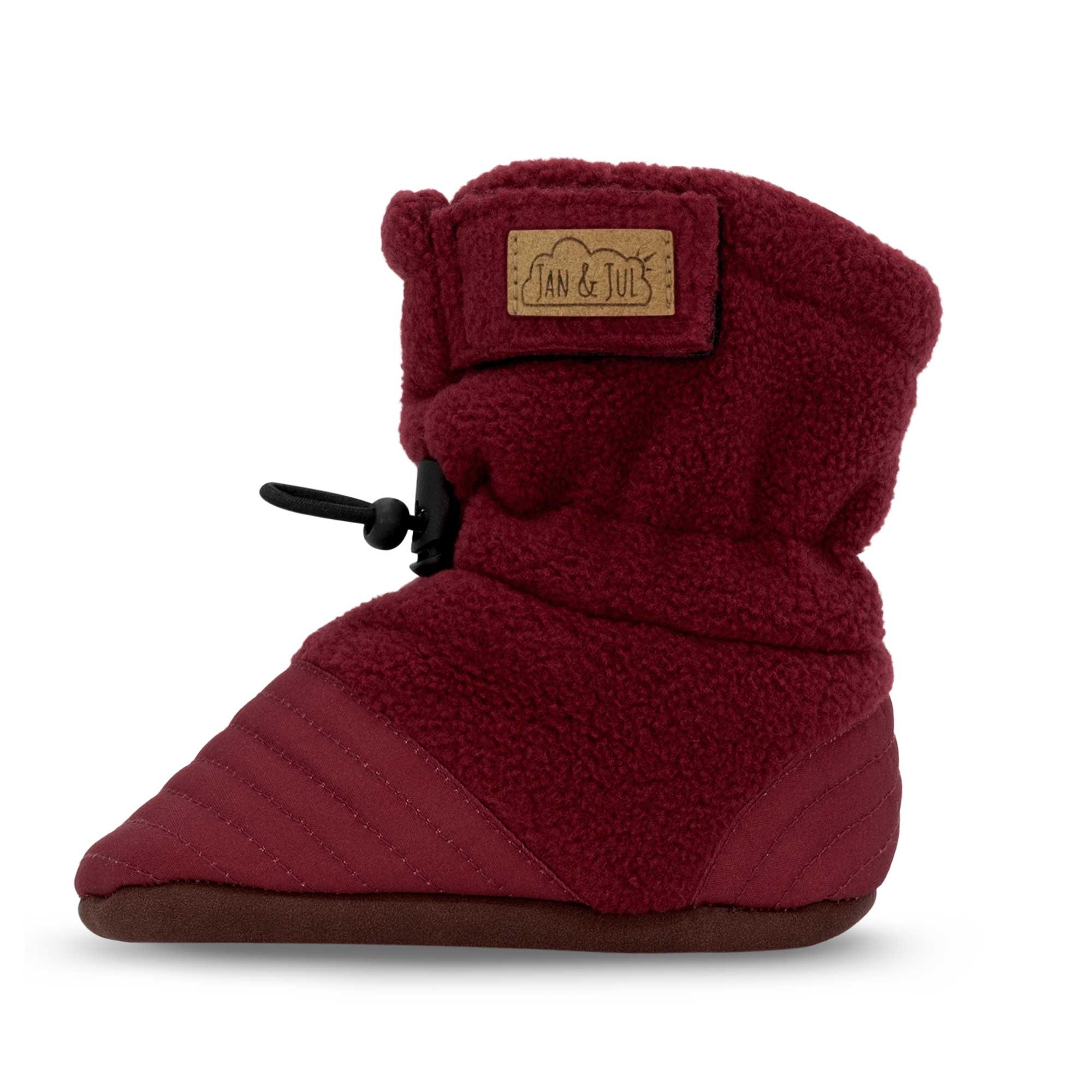 Jan & Jul Stay-Put Cozy Booties - Maroon Jan & Jul Stay-Put Cozy Booties - Maroon
