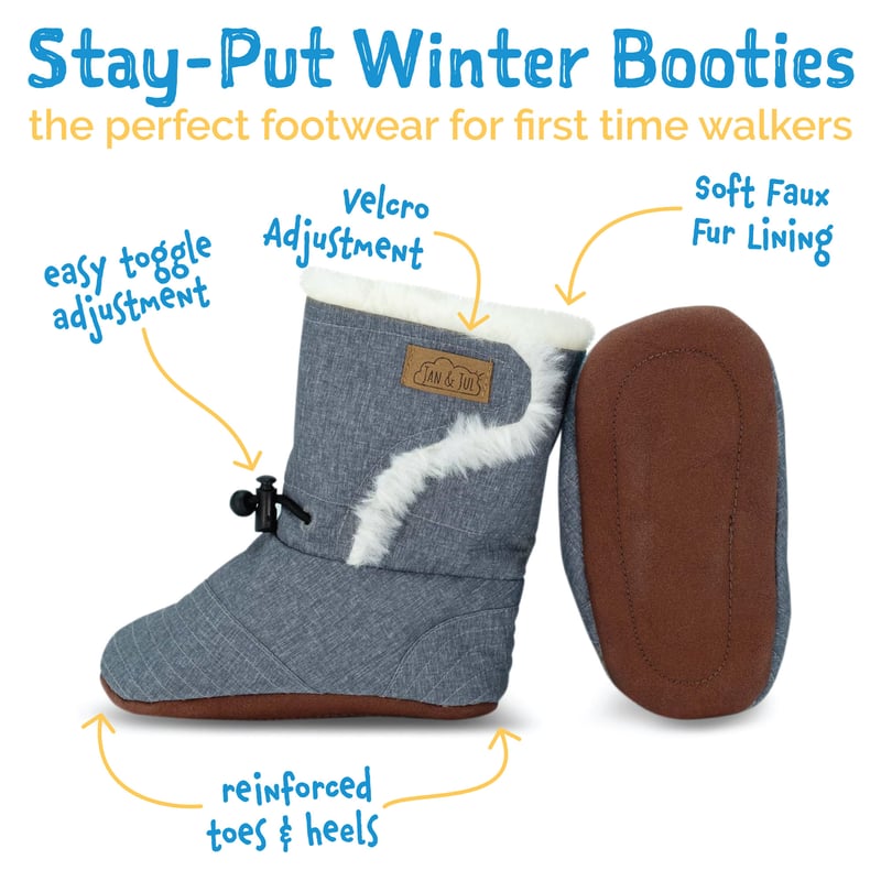 Stay-Put Winter Booties | Black Stay-Put Winter Booties | Black