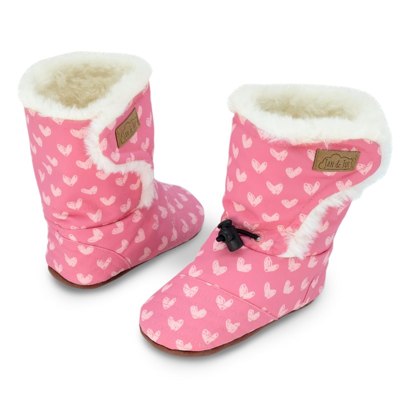 Jan & Jul Stay-Put Winter Booties - Hearts Jan & Jul Stay-Put Winter Booties - Hearts