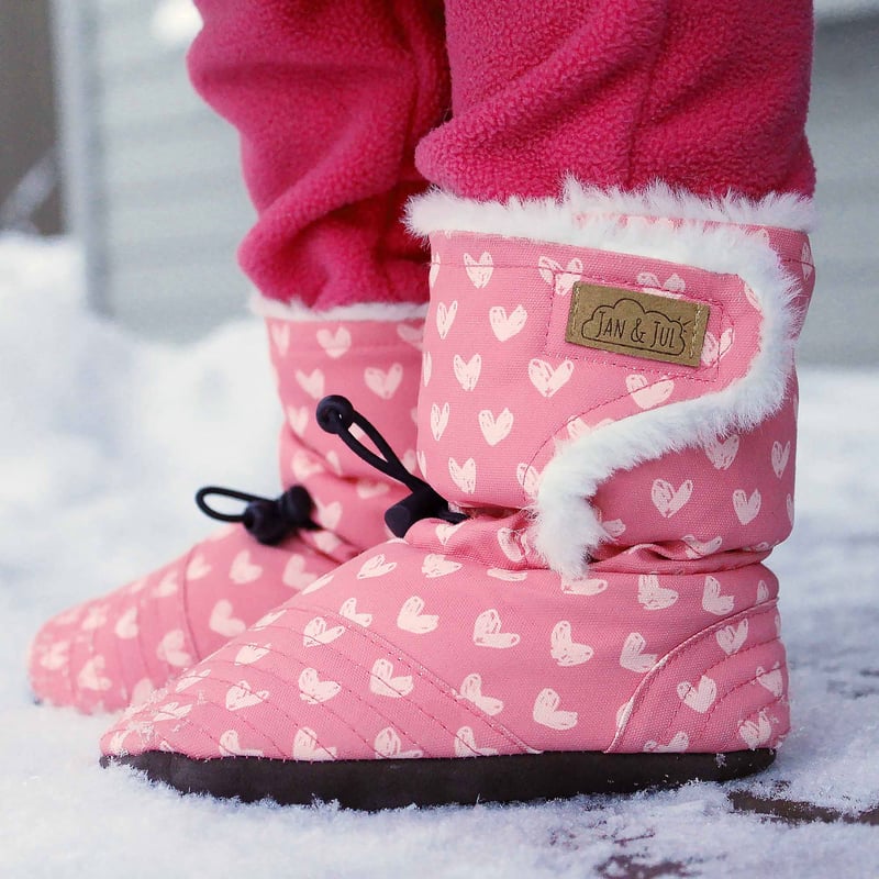 Baby Stay-Put Winter Booties | Pink Rainbows