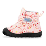 Kids Insulated Ankle Boots | Pink Rainbow