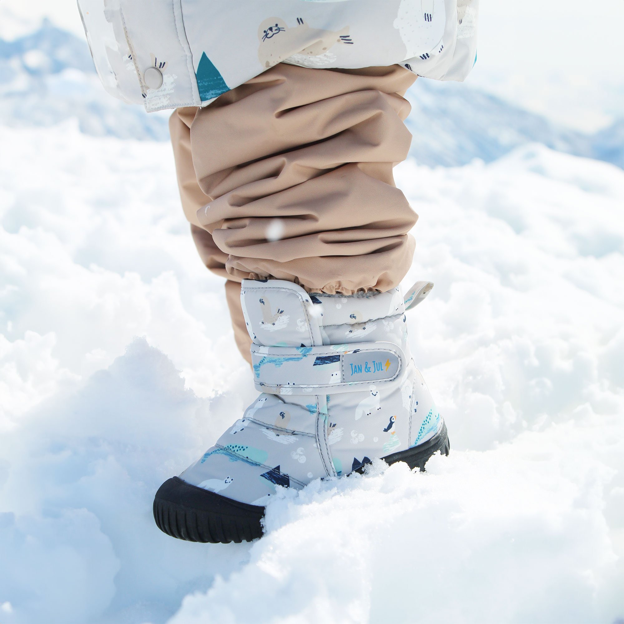 thumbnail image 2 of Riemot Women's Snow Boots Black Waterproof & Slip-resistant Winter Boo 2 of 9