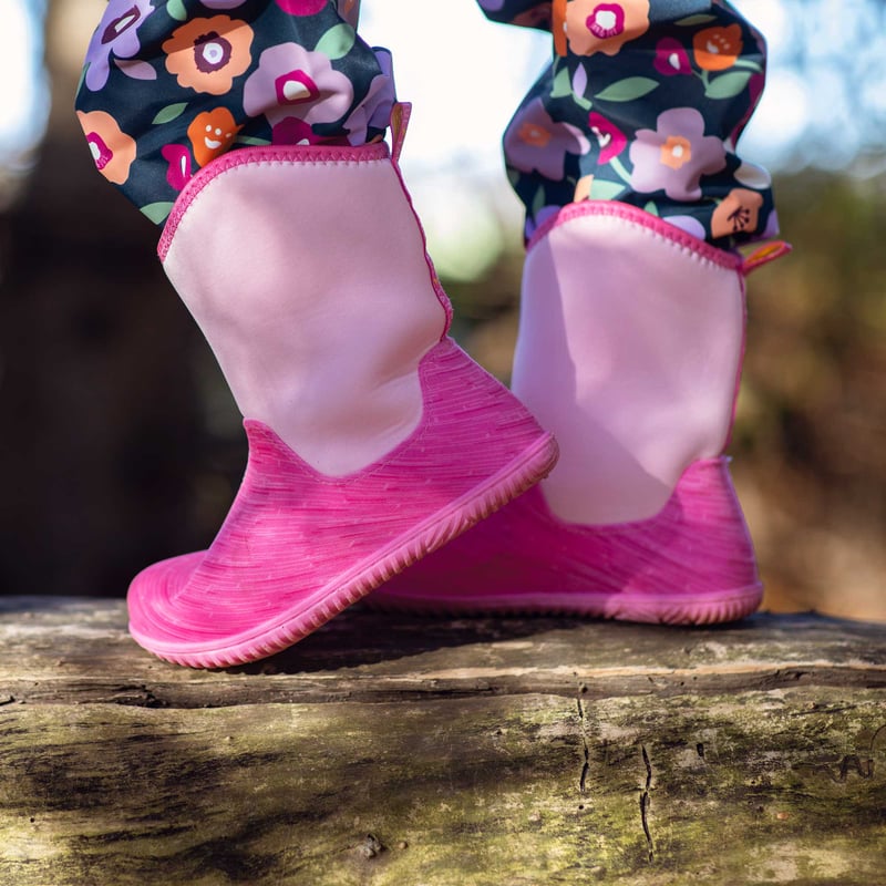 Kids Lite Waterproof Boots - Pink Birch