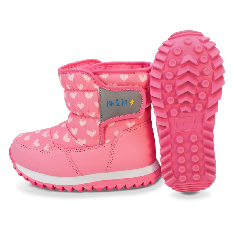 Kids Puffy Winter Boots | Hearts