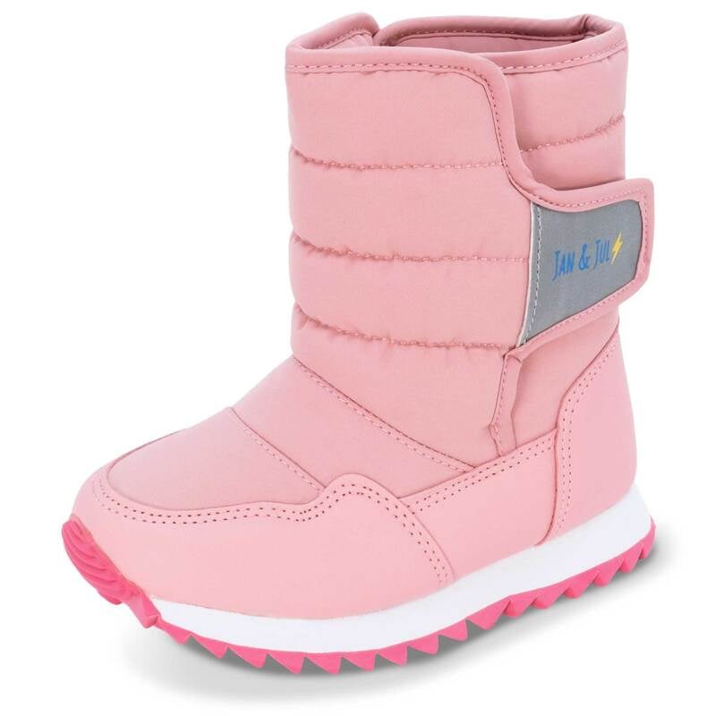 Kids Tall Puffy Winter Boots, Dusty Pink Snow Boots