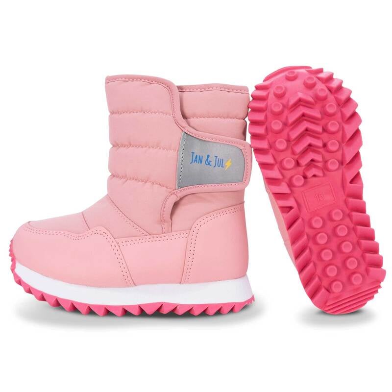 Kids Tall Puffy Winter Boots Dusty Pink Snow Boots Jan & Jul