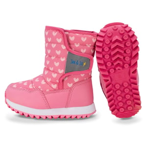 Kids Tall Puffy Winter Boots | Hearts