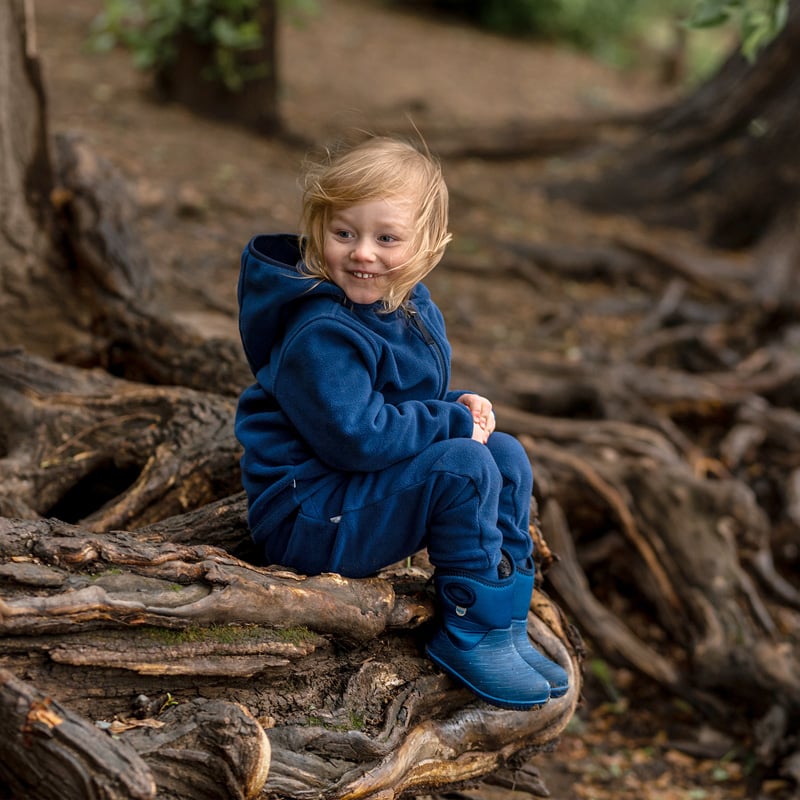 Kids Fleece Jacket Navy for Toddlers Jan Jul