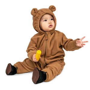 Baby Fleece Bunting Suit | Brown Bear