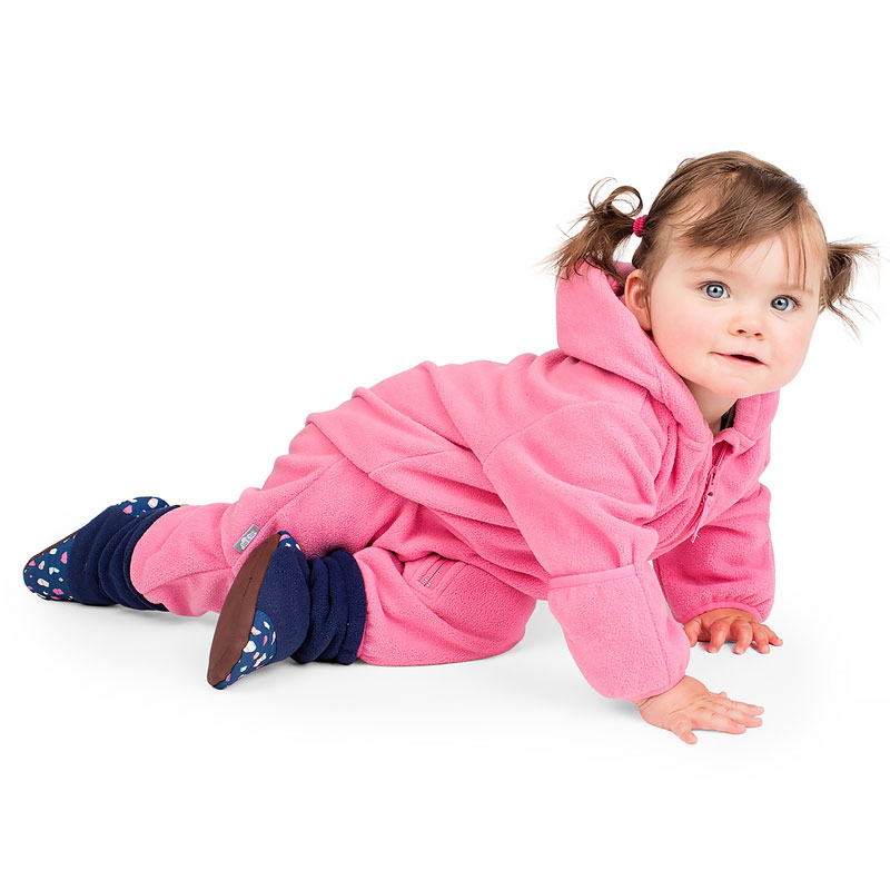 Widgeon Warm Plus Baby Fleece Bunting Suit - Heather Grey main image 0