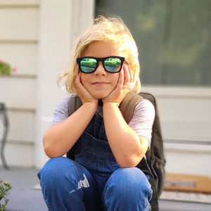 Kids Urban Polarized Sunglasses | Black Aurora