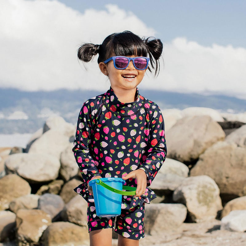 Kids Urban Polarized Sunglasses | Navy Aurora | Jan & Jul