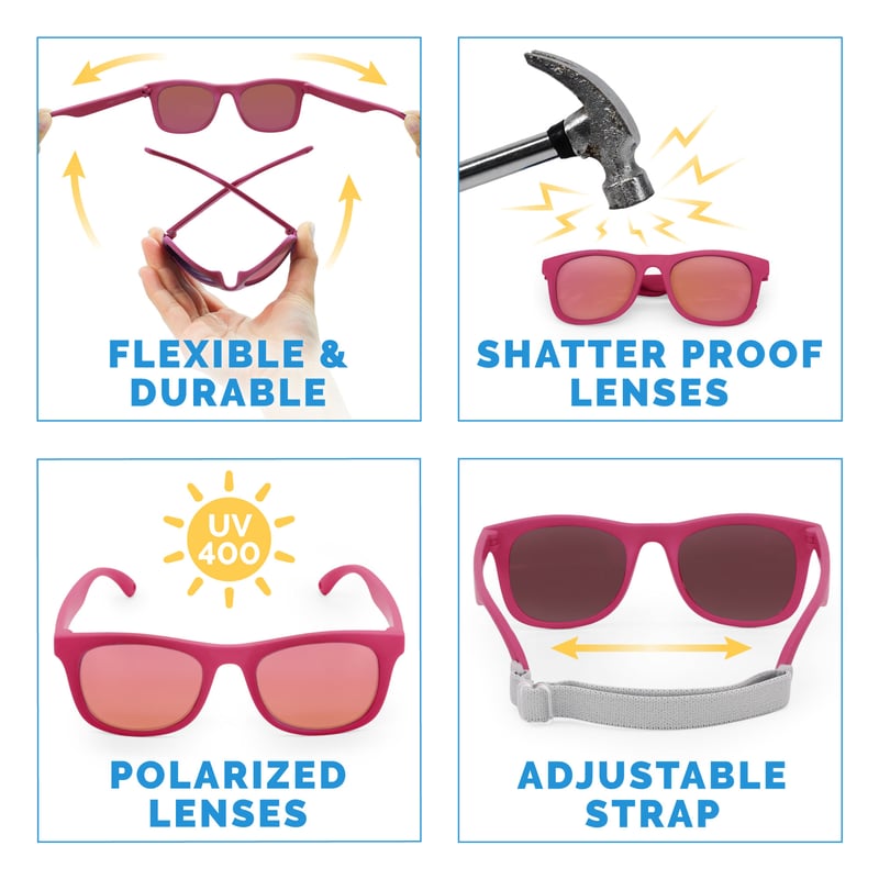 Kids Urban Polarized Sunglasses | Orchid Aurora | Jan & Jul