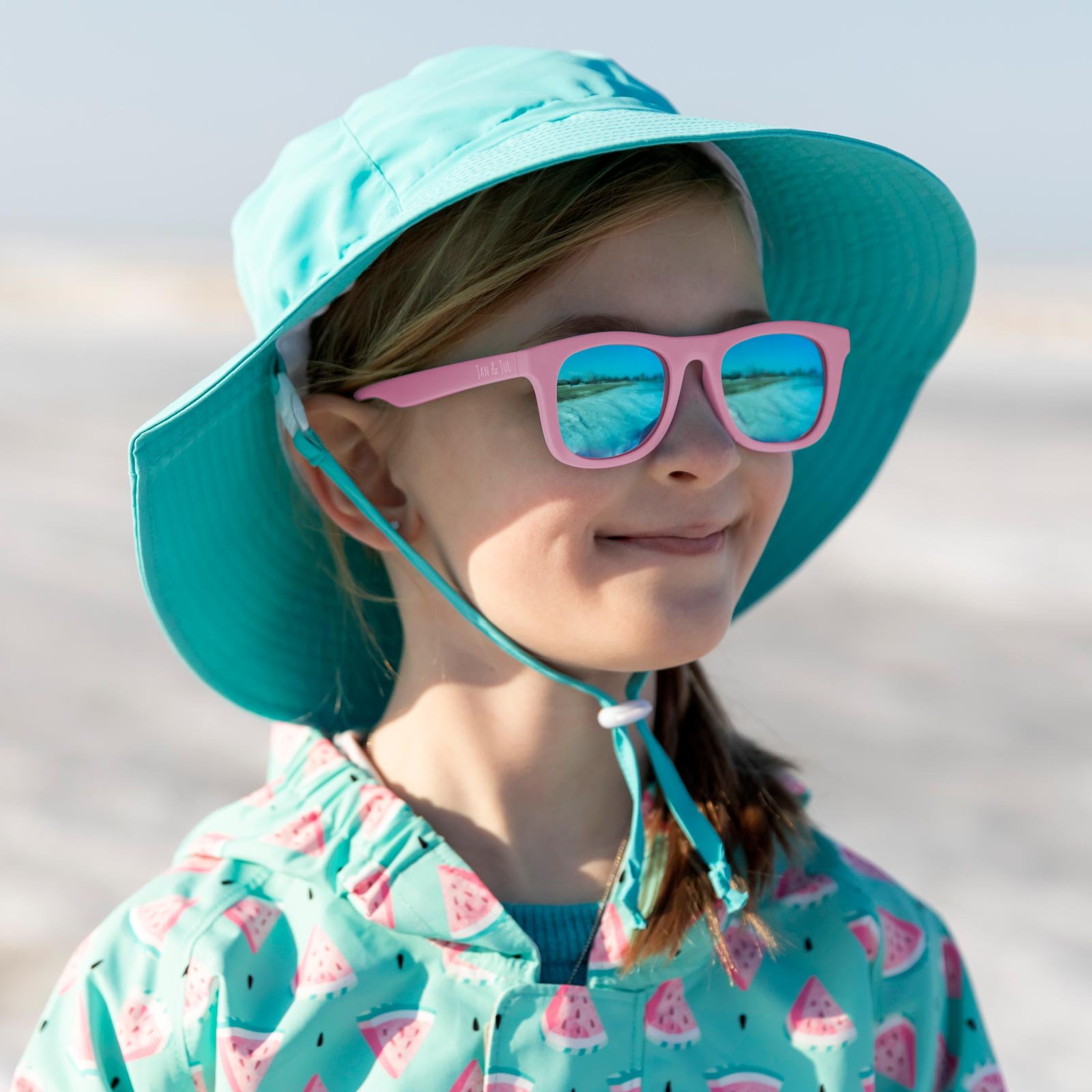 Kids Urban Polarized Sunglasses Aurora Pink | Peachy & Jul | Jan