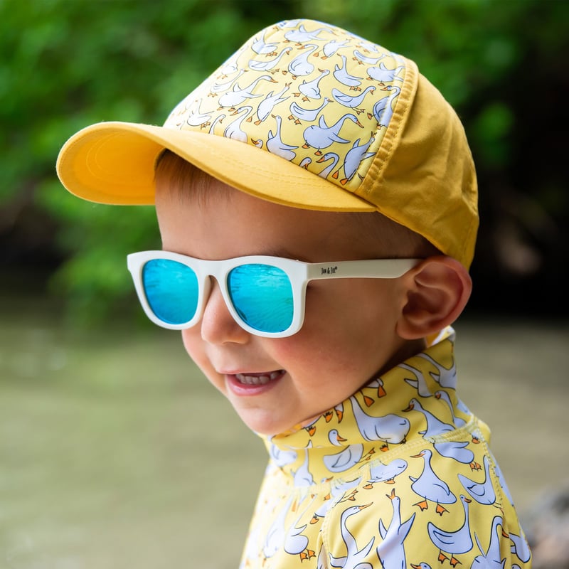 Kids Urban Polarized Sunglasses | White Aurora | Jan & Jul