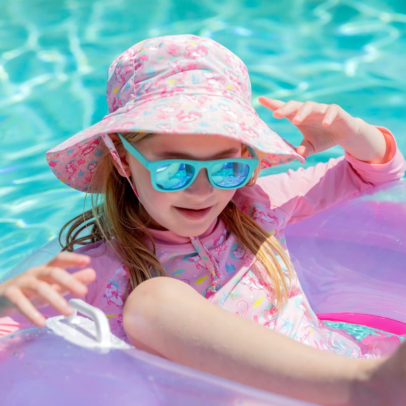 Kids Water Repellent Bucket Hats, Diving Cats