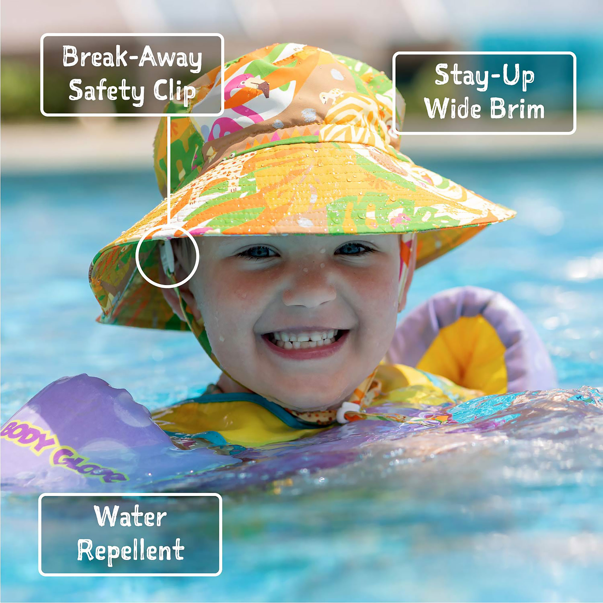 Baby swimming sun store hat