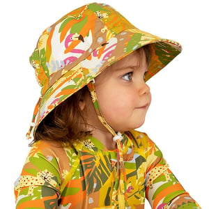 Kids Water Repellent Bucket Hats | Jungle Friends