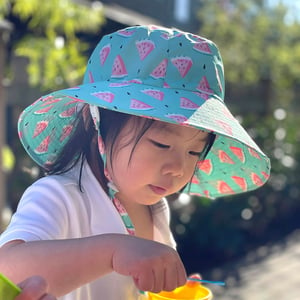 Kids Water Repellent Bucket Hats | Watermelon