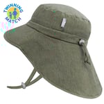 Kids Water Repellent Xplorer Hats | Army Green | Jan & Jul