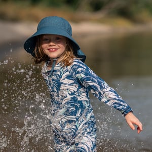 Kids Water Repellent Adventure Hats | Deep Teal