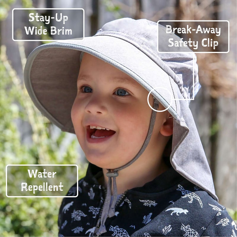 Kids Water Repellent Adventure Hats