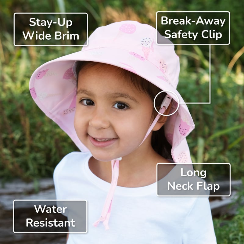 Kids Water Repellent Xplorer Hats | Lavender | Jan & Jul