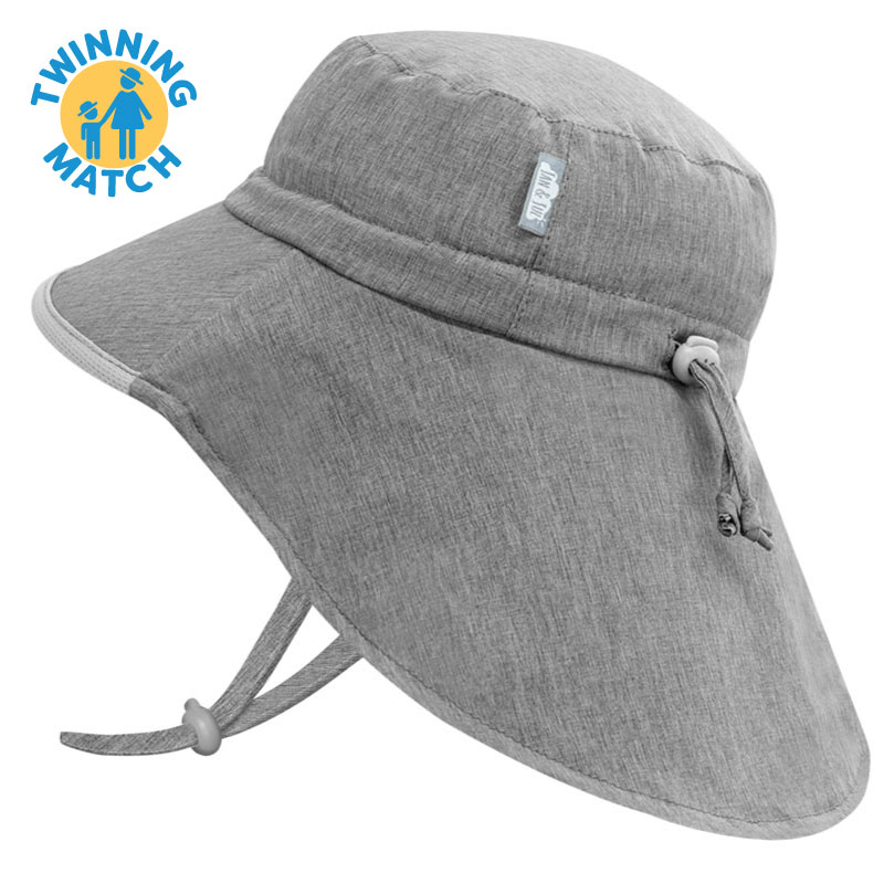 Kids Water Repellent Xplorer Hats | Grey | Jan & Jul