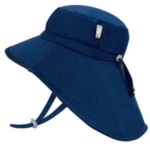 Kids Water Repellent Adventure Hats | Navy with Navy Trim