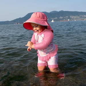 Kids Water Repellent Adventure Hats | Pink